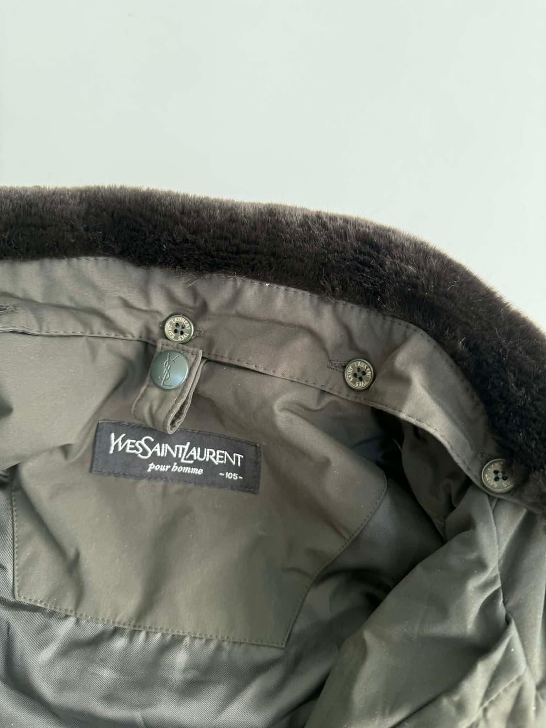 [105] 입생로랑 YSL 시어링 덕다운 코트 자켓 상품이미지5