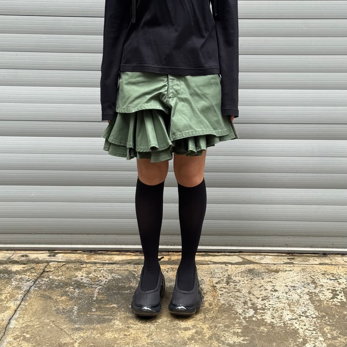 Junya Watanabe khaki mini skirt 상품이미지8