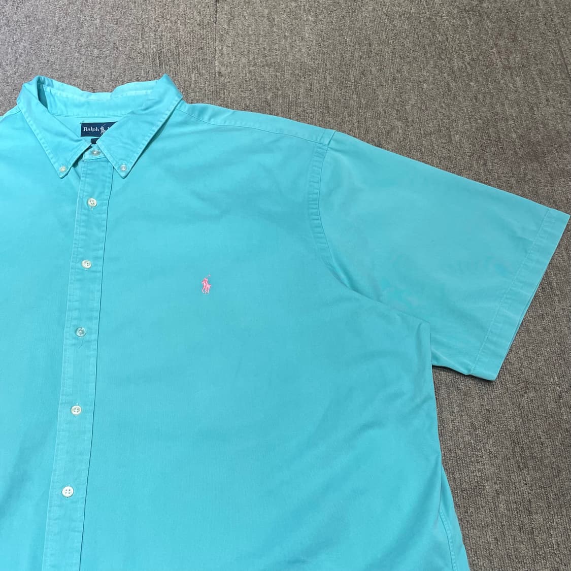 (3XL) POLO 폴로 랄프로렌 솔리드 반팔 셔츠 블레이크 상품이미지4