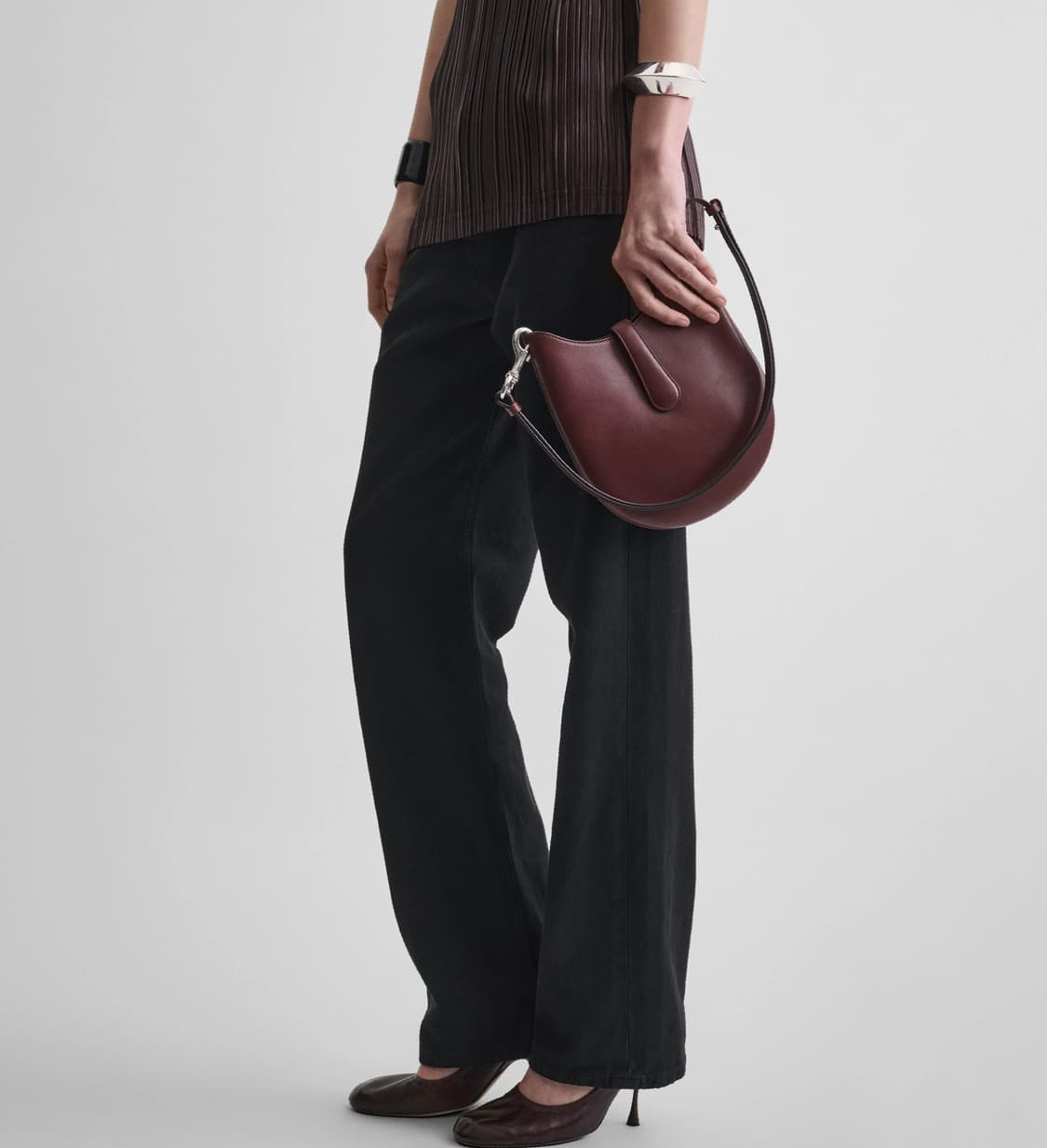 피비파일로 26ss 미니 빈 슬링백/체슈넛 상품이미지2