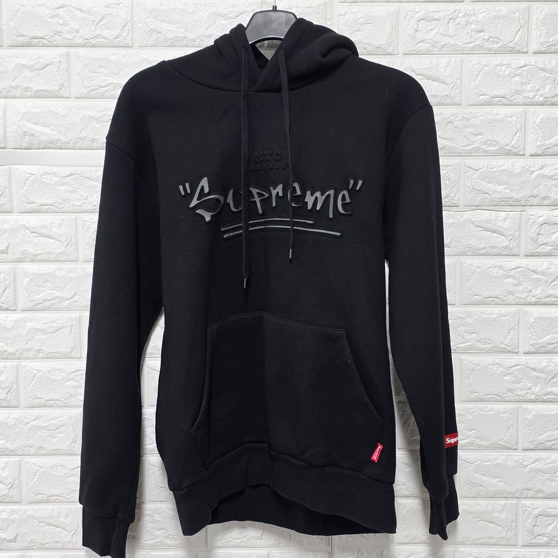 택포// 슈프림 블랙 후드티 L 상품이미지1