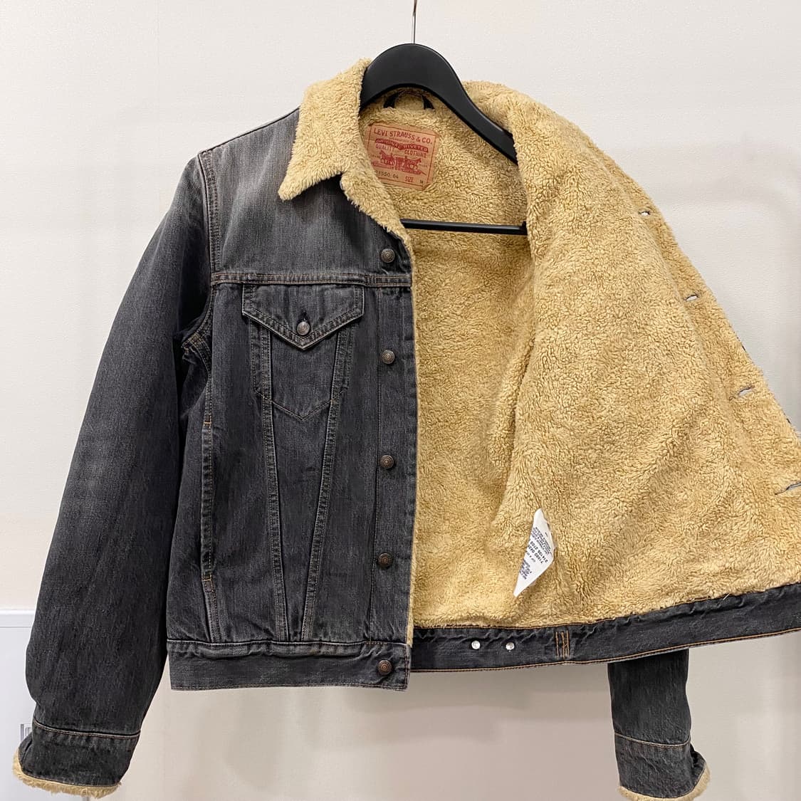 리바이스 흑청 쉐르파 트러커 데님 자켓 상품이미지7