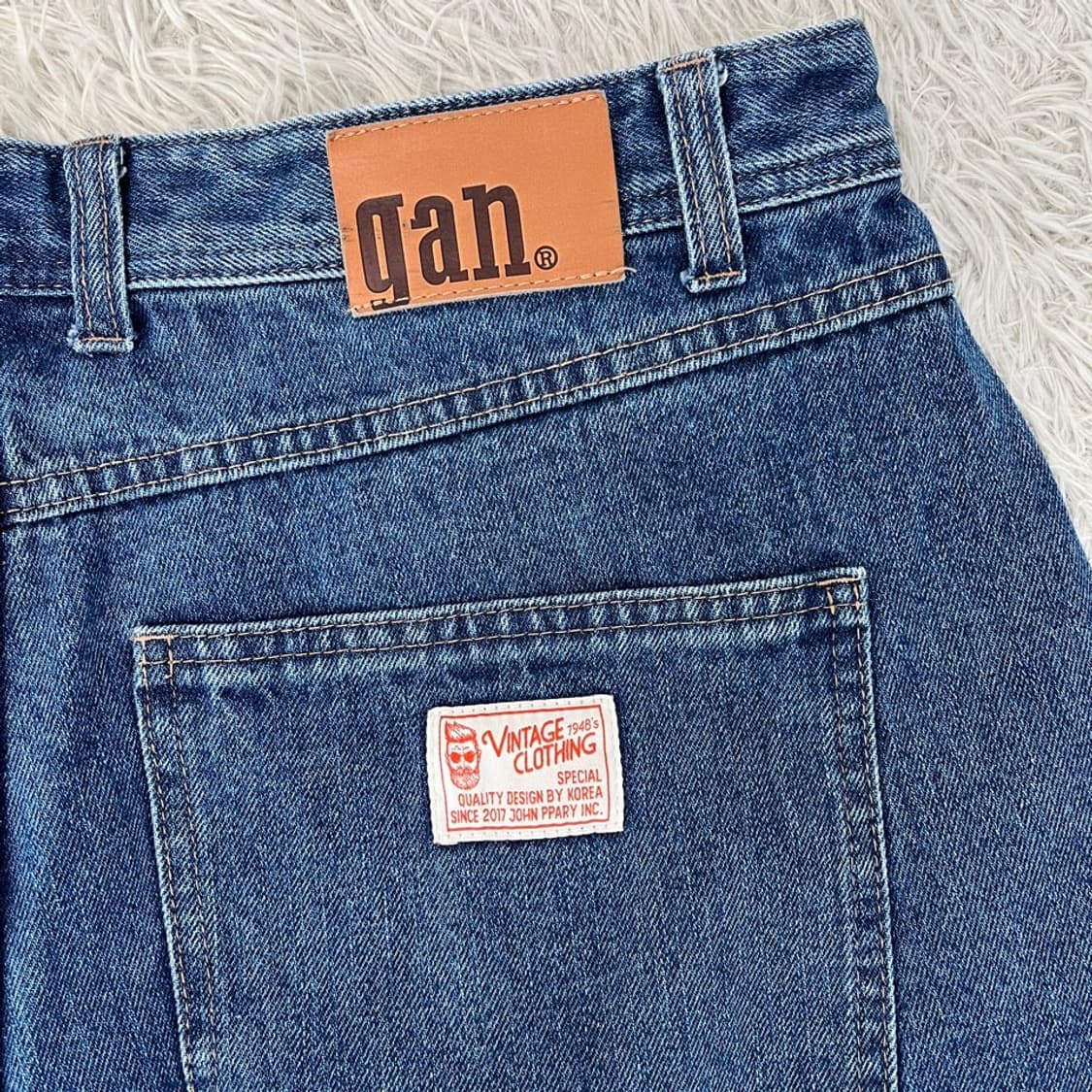 빈티지 카펜터 하프 데님 팬츠/#3638 상품이미지3