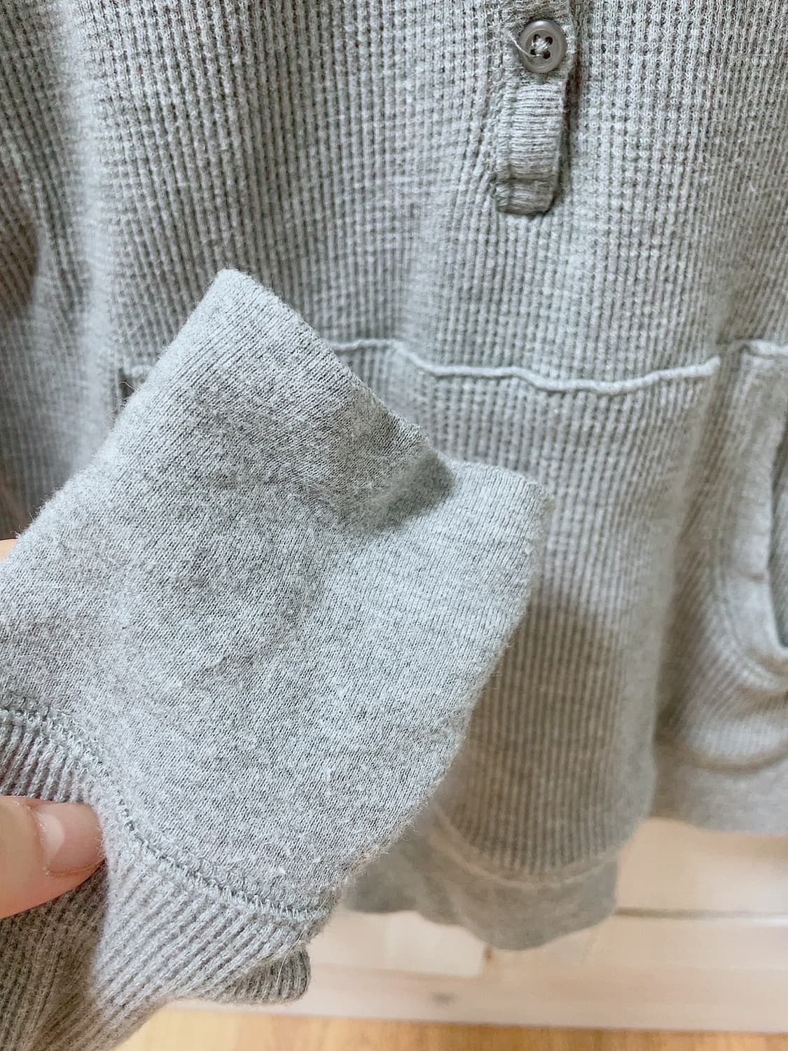 브랜디멜빌 후드 와플 롱슬리브 티셔츠 상품이미지6