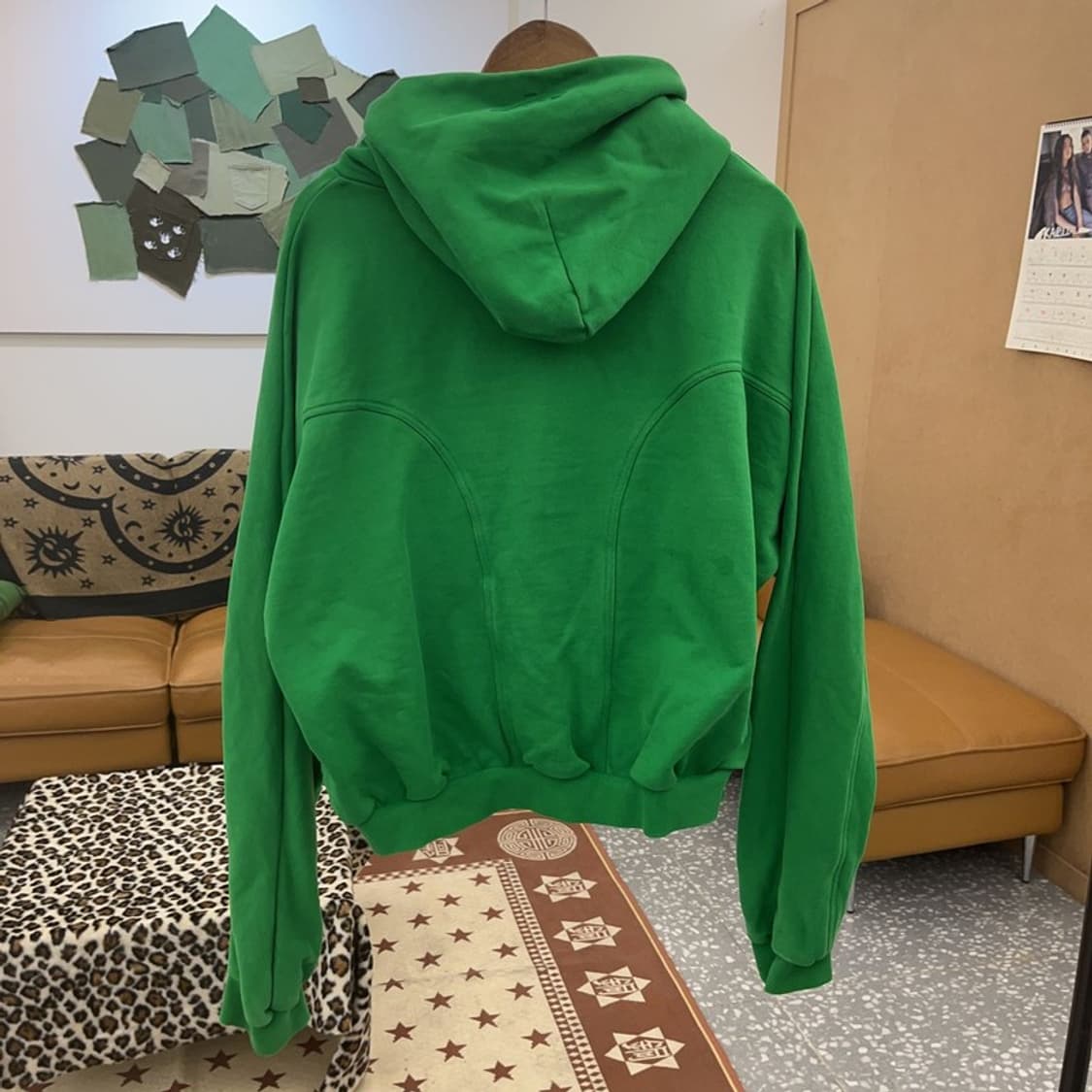 그레일즈 레트로 힙합 지오메트리 그린 후드티 2 C09580 상품이미지4