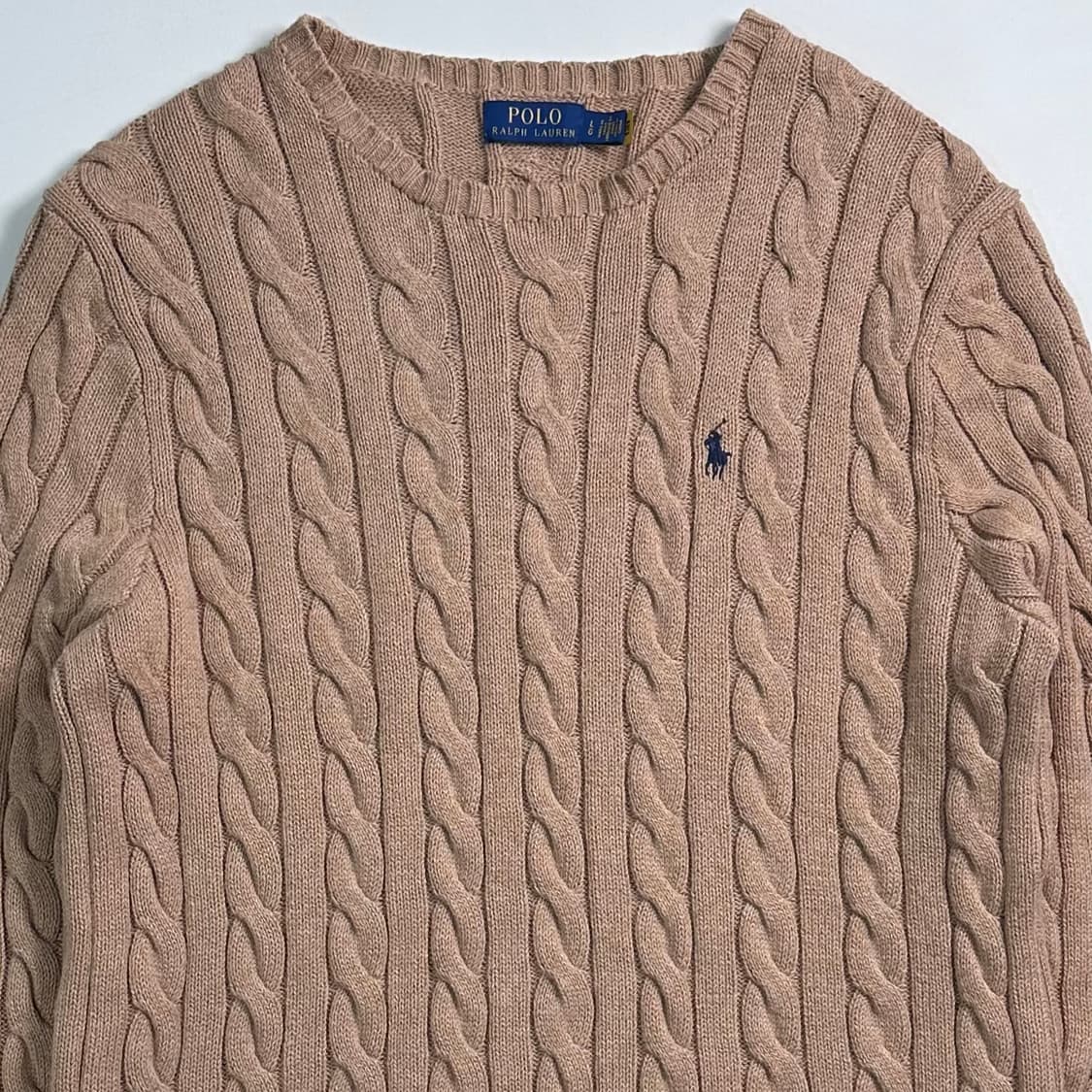 폴로 랄프로렌 베이지 케이블 니트 상품이미지2