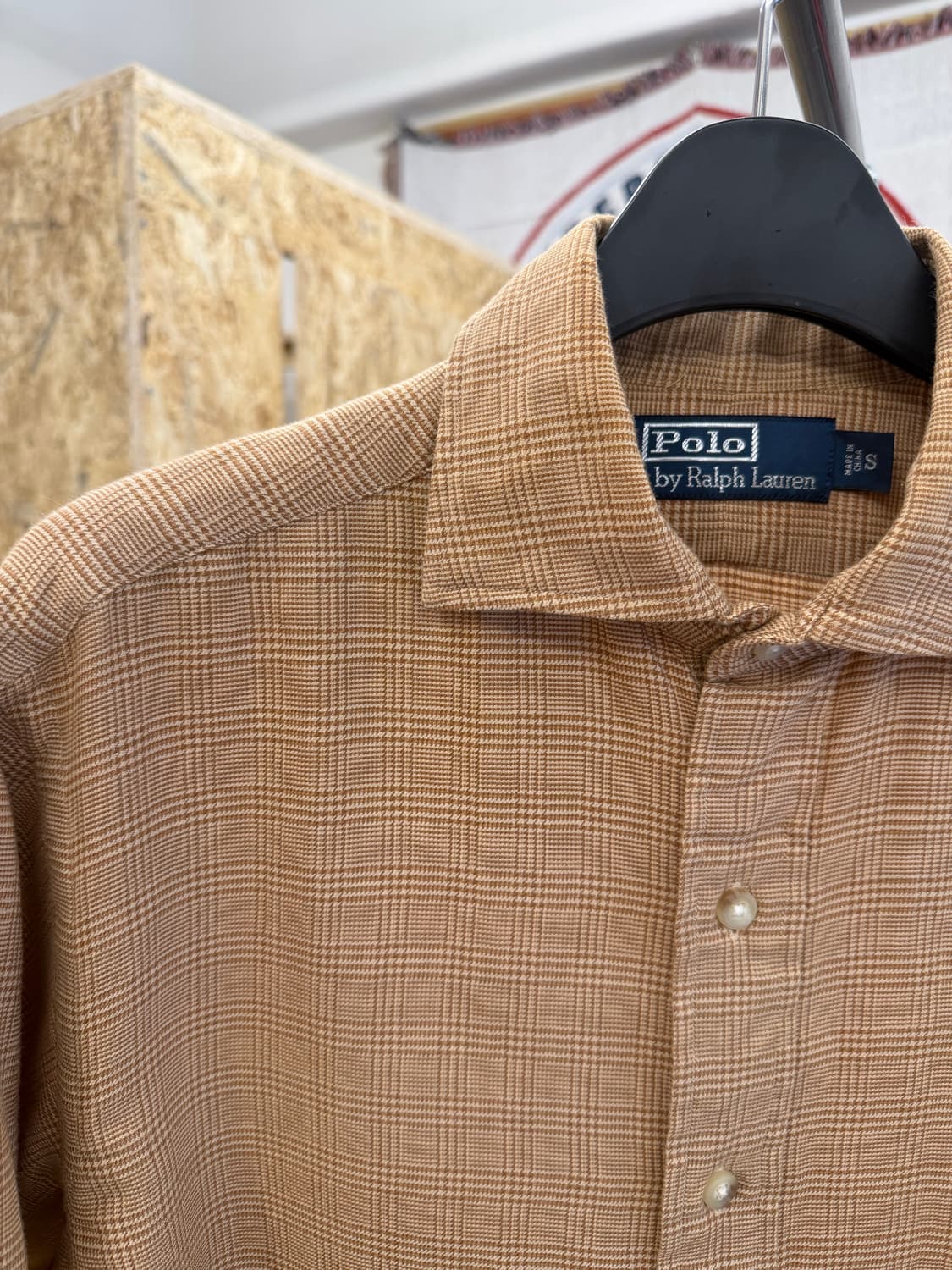 폴로 브라운 체크 셔츠 상품이미지3