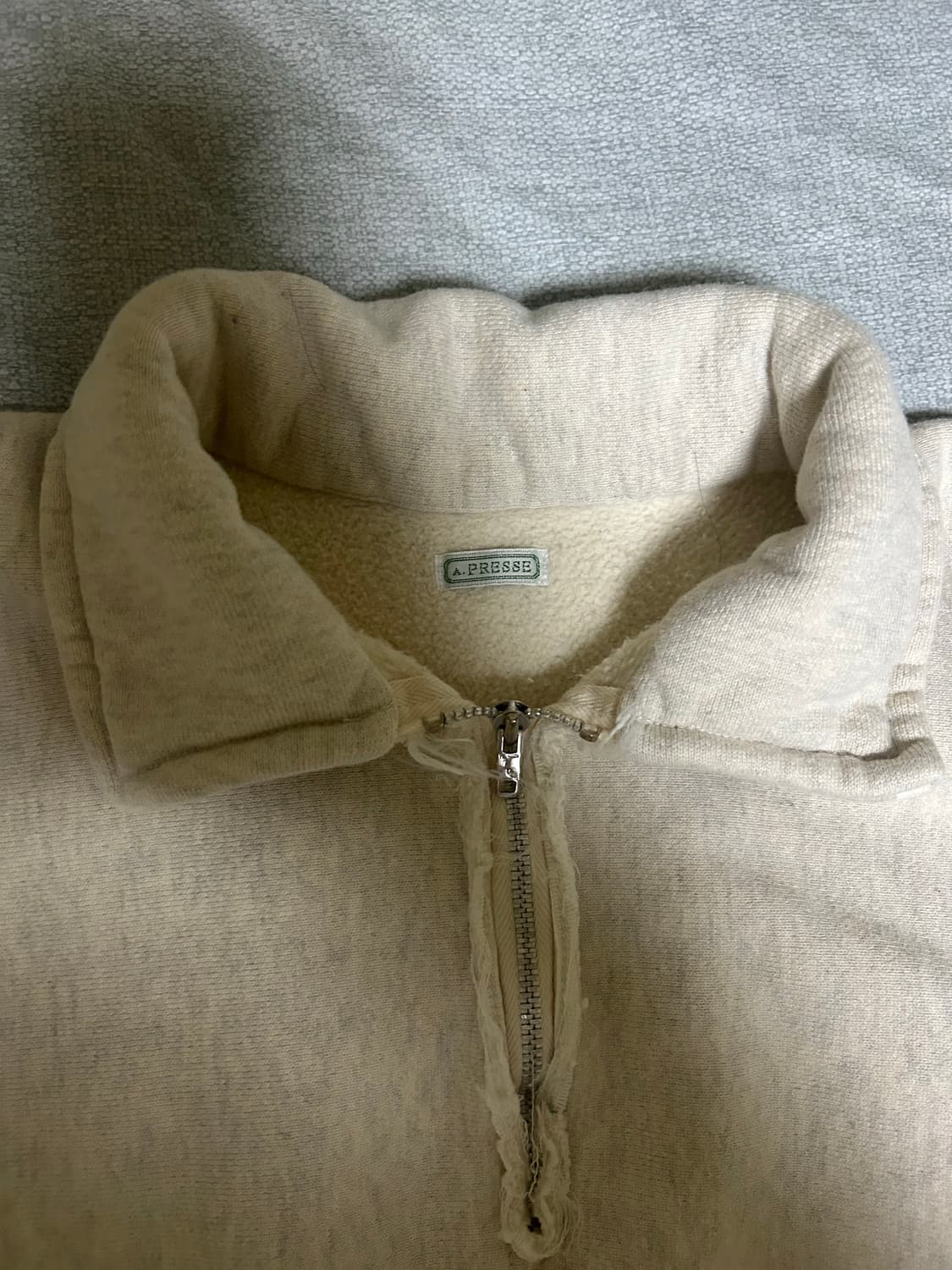 [2] 아프레쎄 Apresse 하프집업 오트밀 상품이미지2