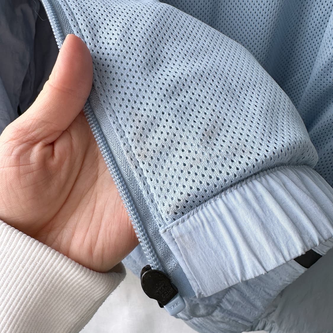 나이키 조던 우븐 나일론 바람막이 자켓 라이트 블루 M 상품이미지9