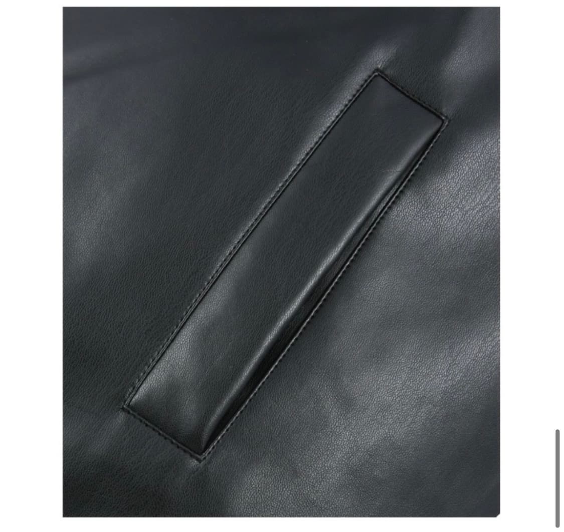 스탠다드에러 하이넥 레더 패딩 상품이미지7