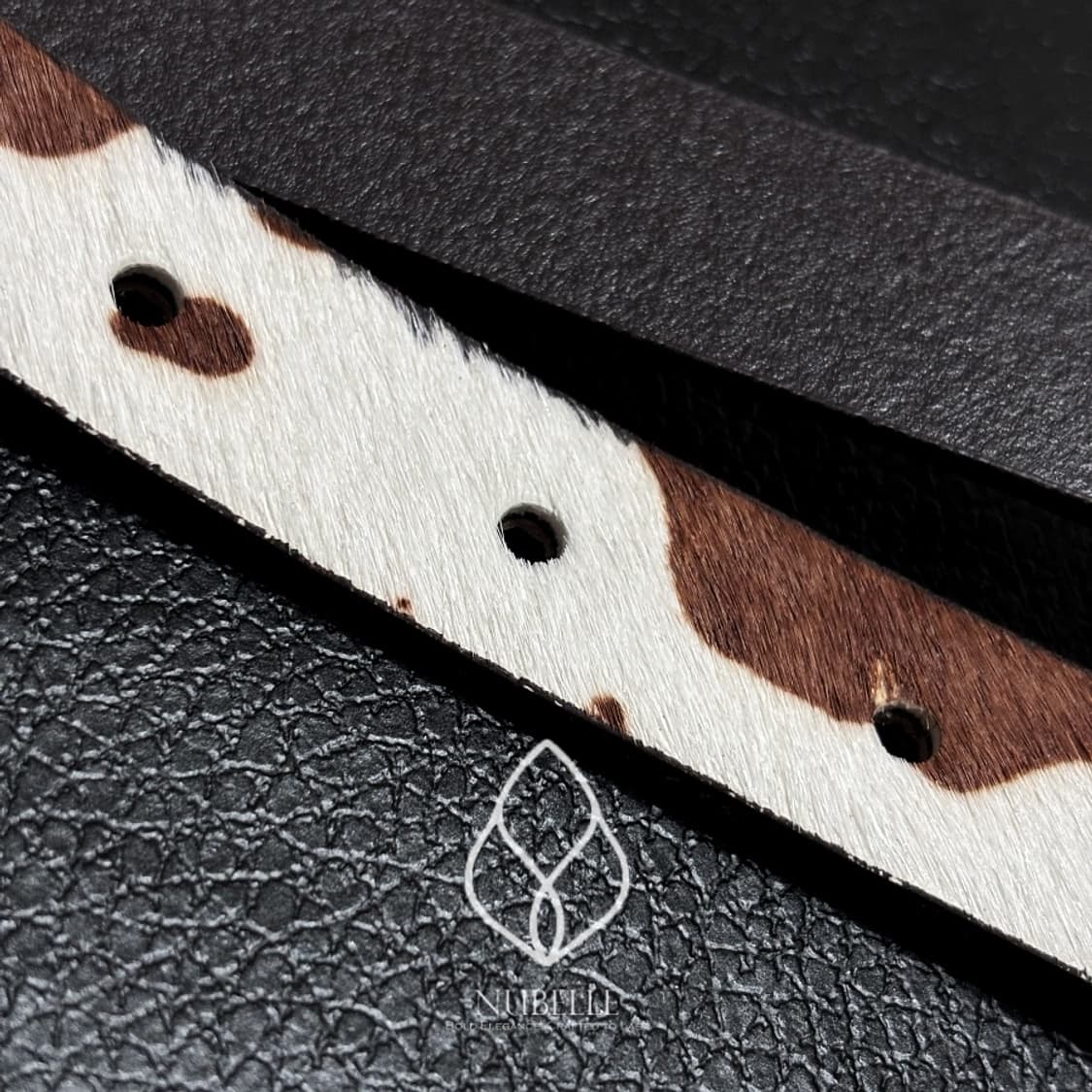 🌗 Cow hair western belt / 카우 웨스턴 소가죽 벨트 상품이미지6