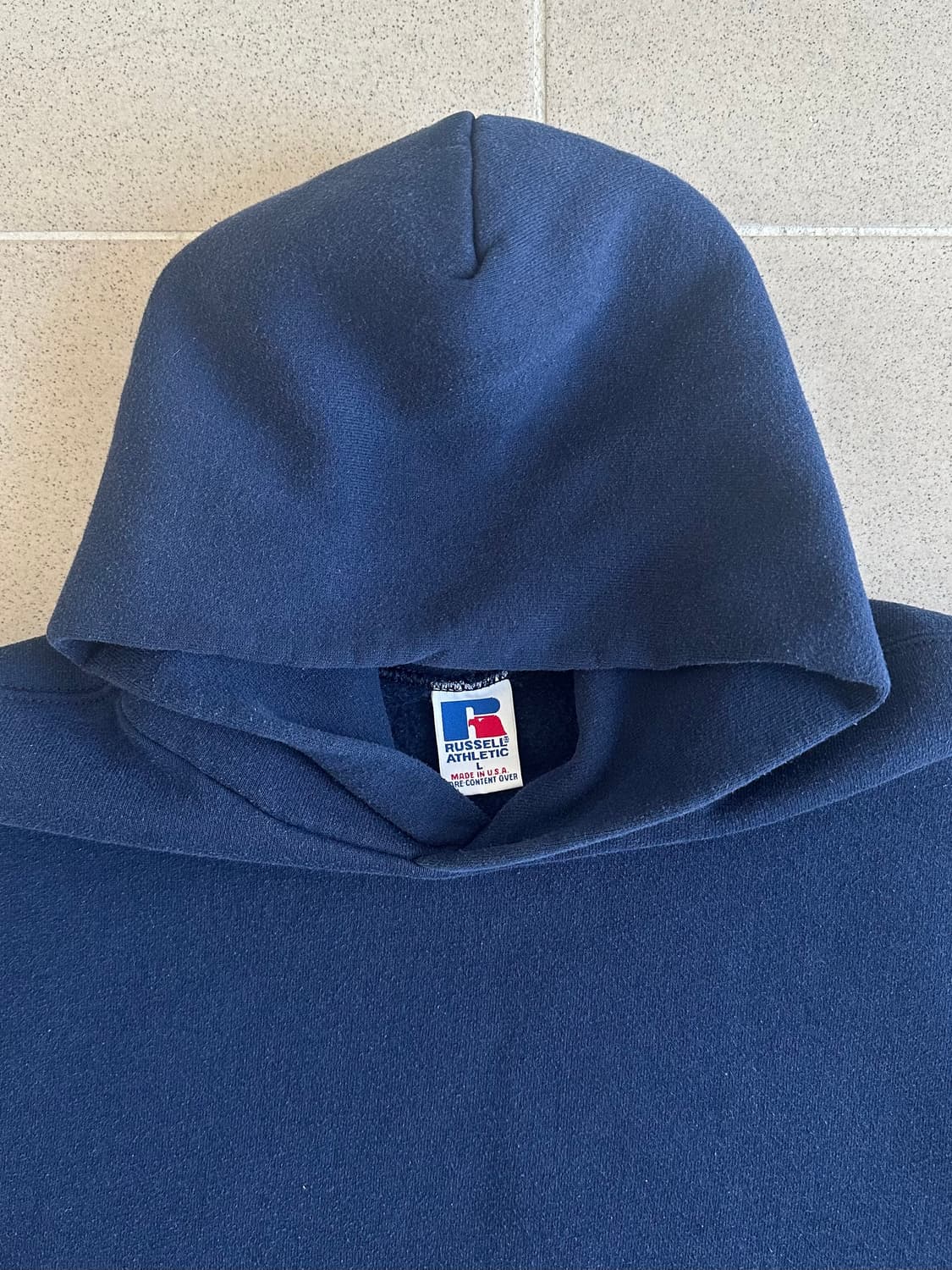 90s 빈티지 러셀 후드 네이비 L USA 상품이미지3