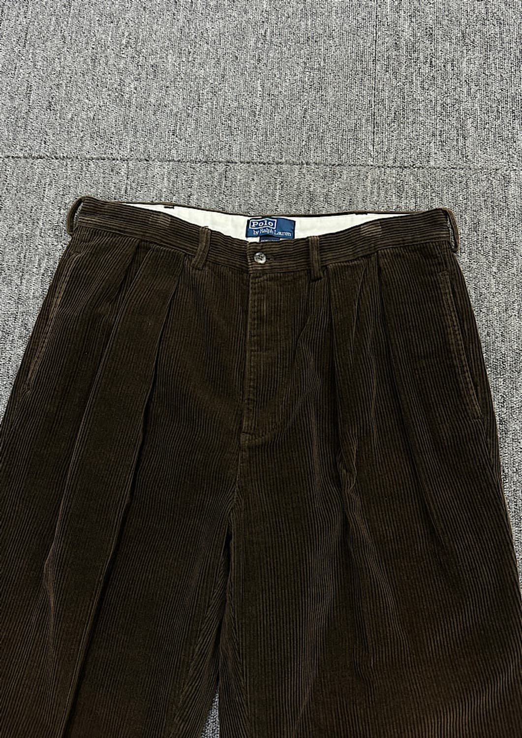 폴로 코듀로이 투턱 치노팬츠 34 상품이미지2