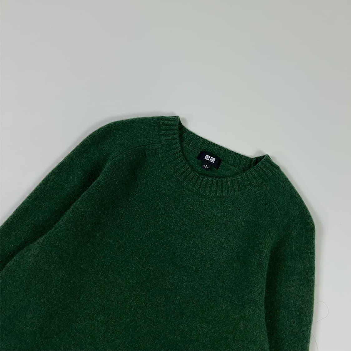 유니클로 크리스마스 그린 울 니트 상품이미지3
