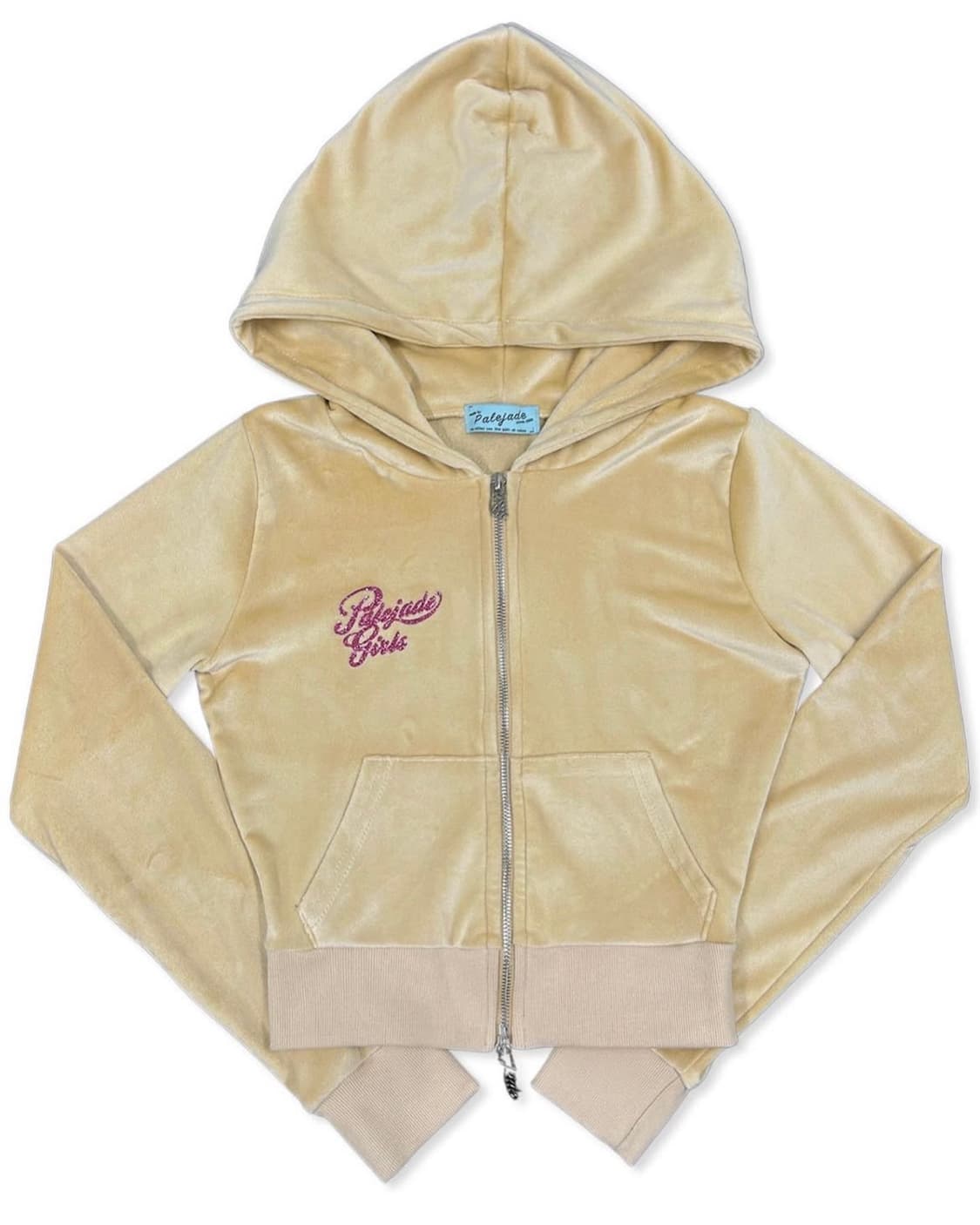 페일제이드 벨로아 y2k 벨벳 트레이닝 셋업 - 골드베이지 상품이미지7