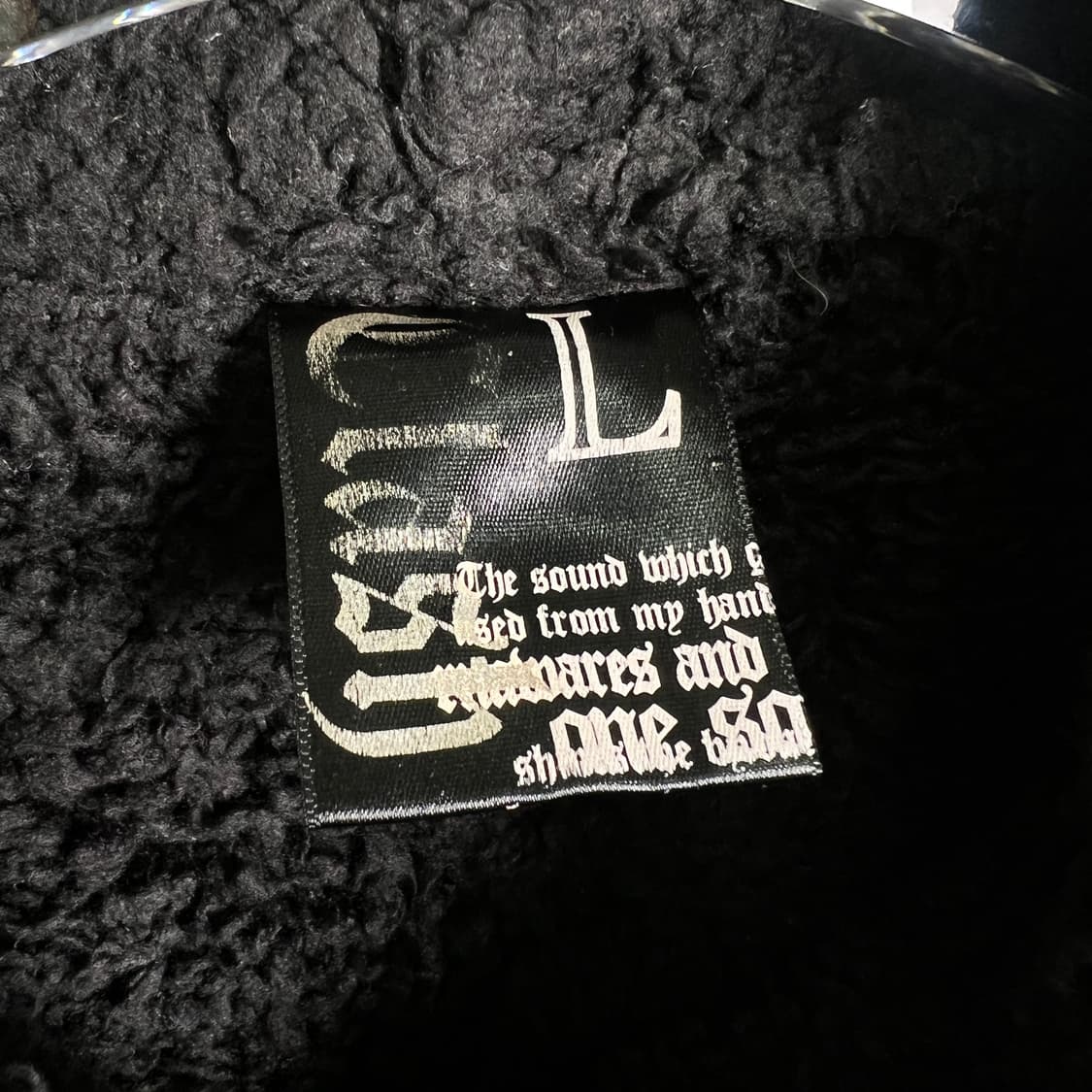 클래시 어헤드 펑크 패치 블랙 퍼 후드집업 L 상품이미지3