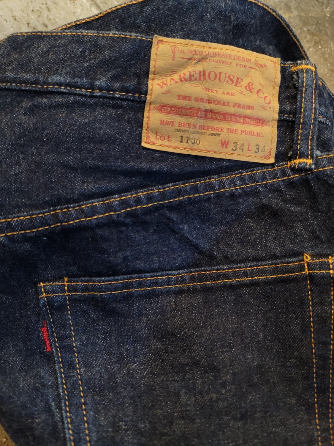 웨어하우스 셀비지 데님팬츠  상품이미지3