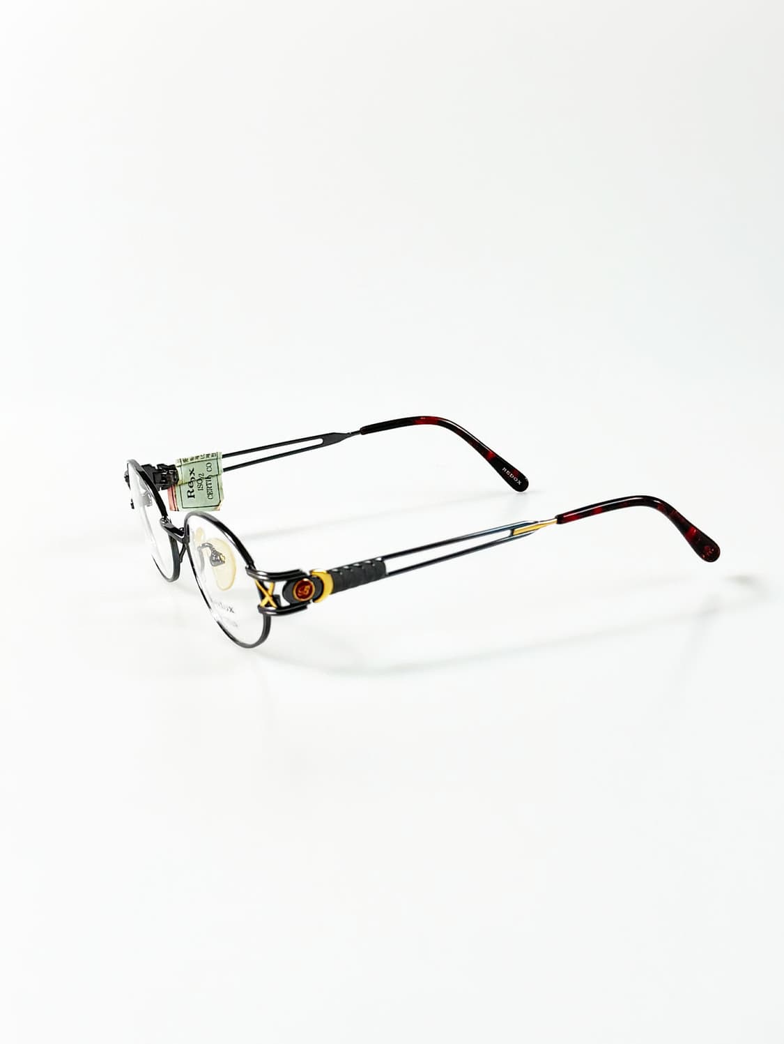 90s REDOX 티타늄 메탈 슬림 오벌 프레임 빈티지 안경 상품이미지4