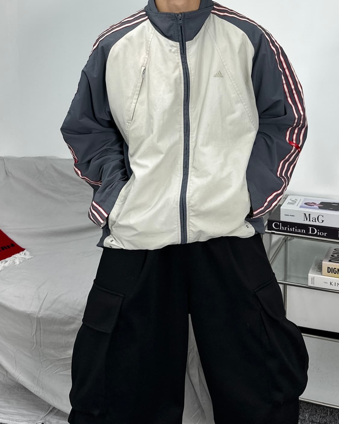 아디다스 90s 배색 바람막이 M 상품이미지2