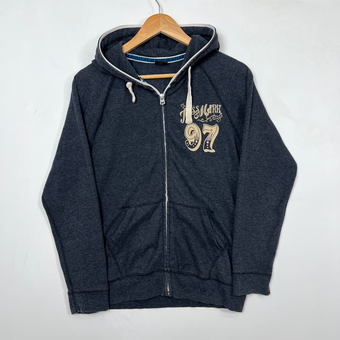 Kiss mark J.vtg Y2K 펑크 풀 후드집업 상품이미지2
