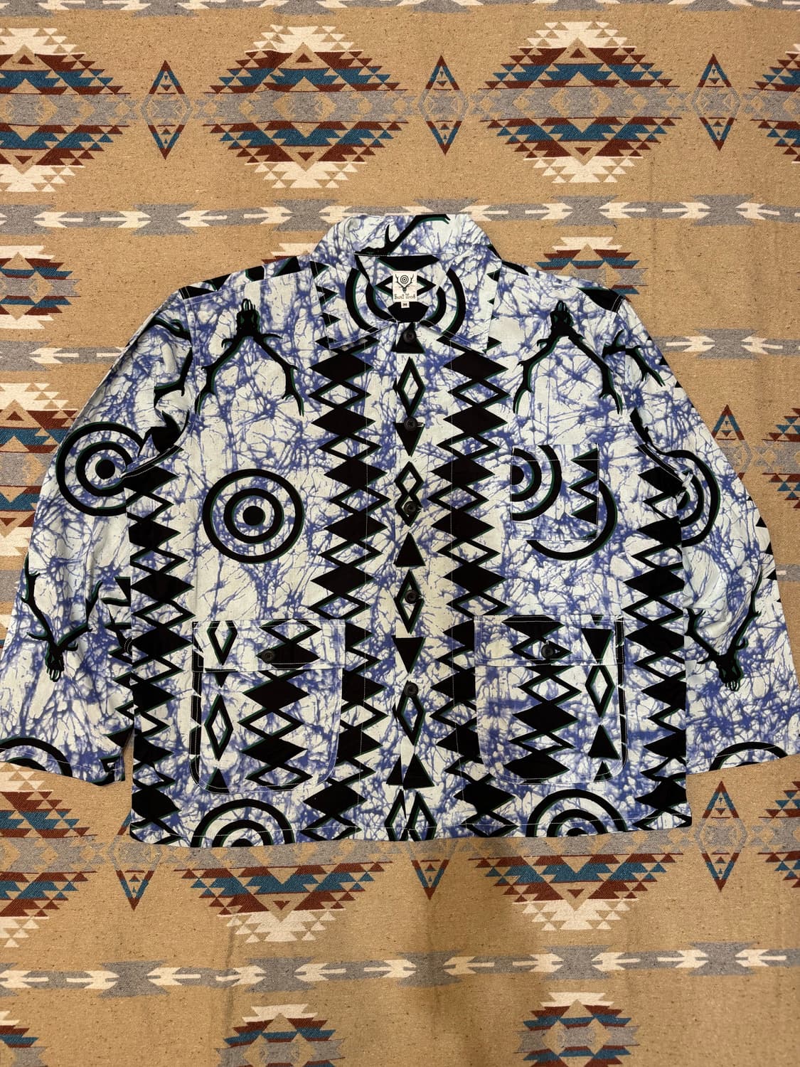 [M] South2 West8 남이서팔 바틱 프린트 헌팅 셔츠  상품이미지2