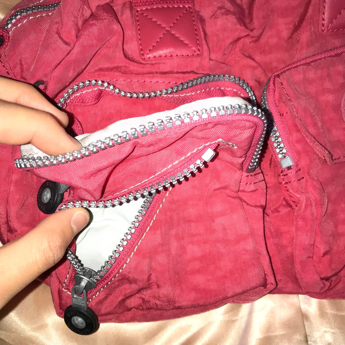 키플링 y2k 레드 숄더백 도트백 상품이미지4