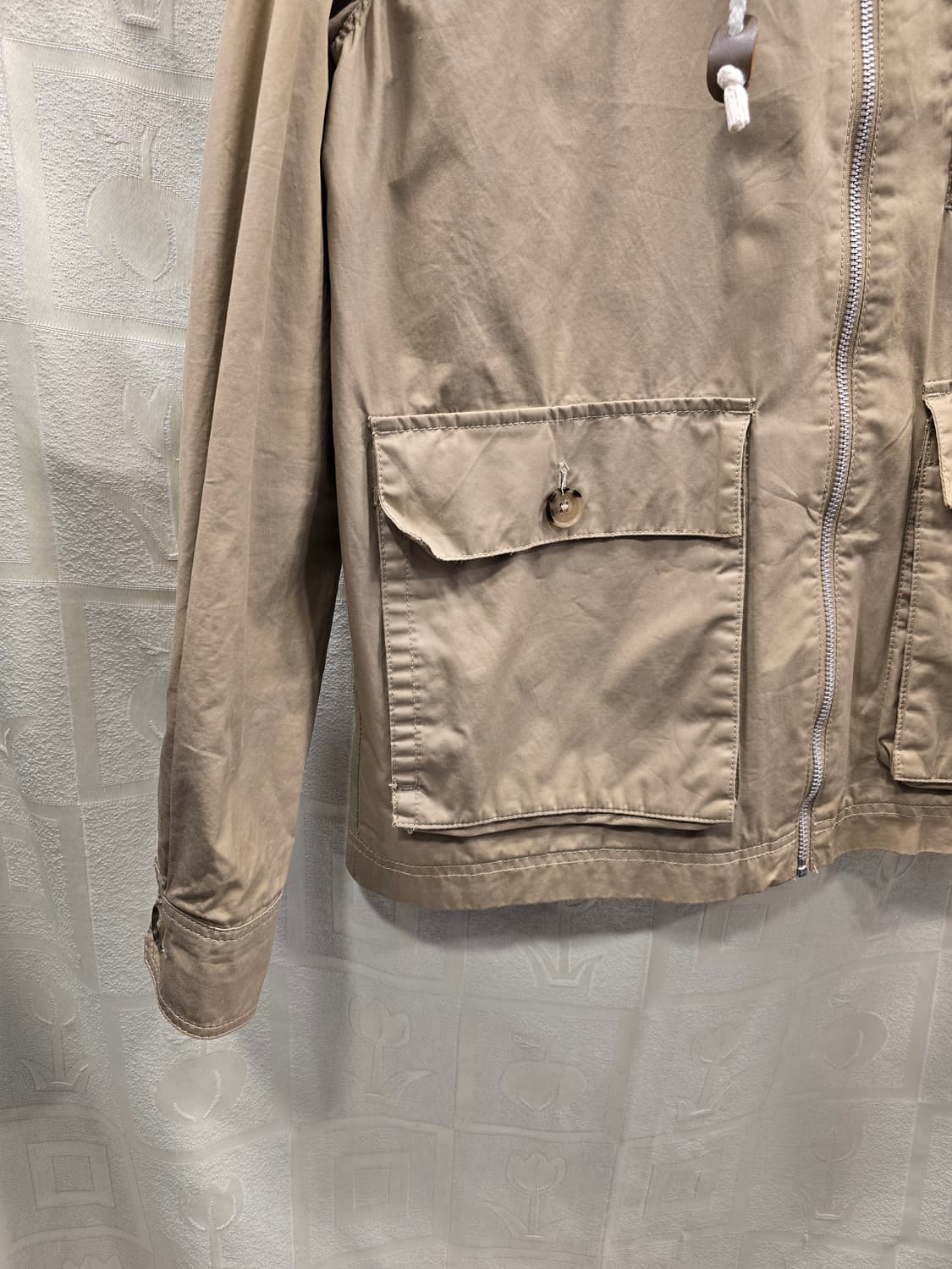 아디다스 라이트코트 베이지 후드집업 사파리 자켓 95 상품이미지4