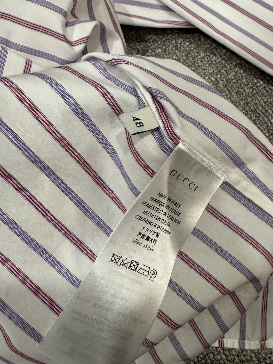 구찌 러플 스트라이프 셔츠 48 상품이미지7