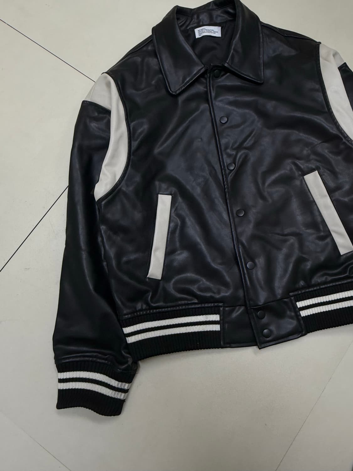 파르티멘토 레더 바시티 스타디움 자켓 상품이미지3