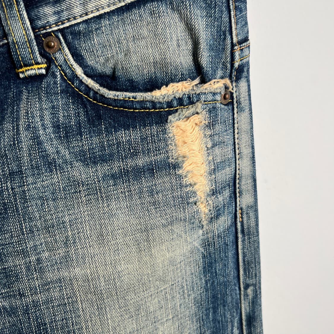 Edwin 에드윈 디스트레스드 데님 팬츠 27 상품이미지5