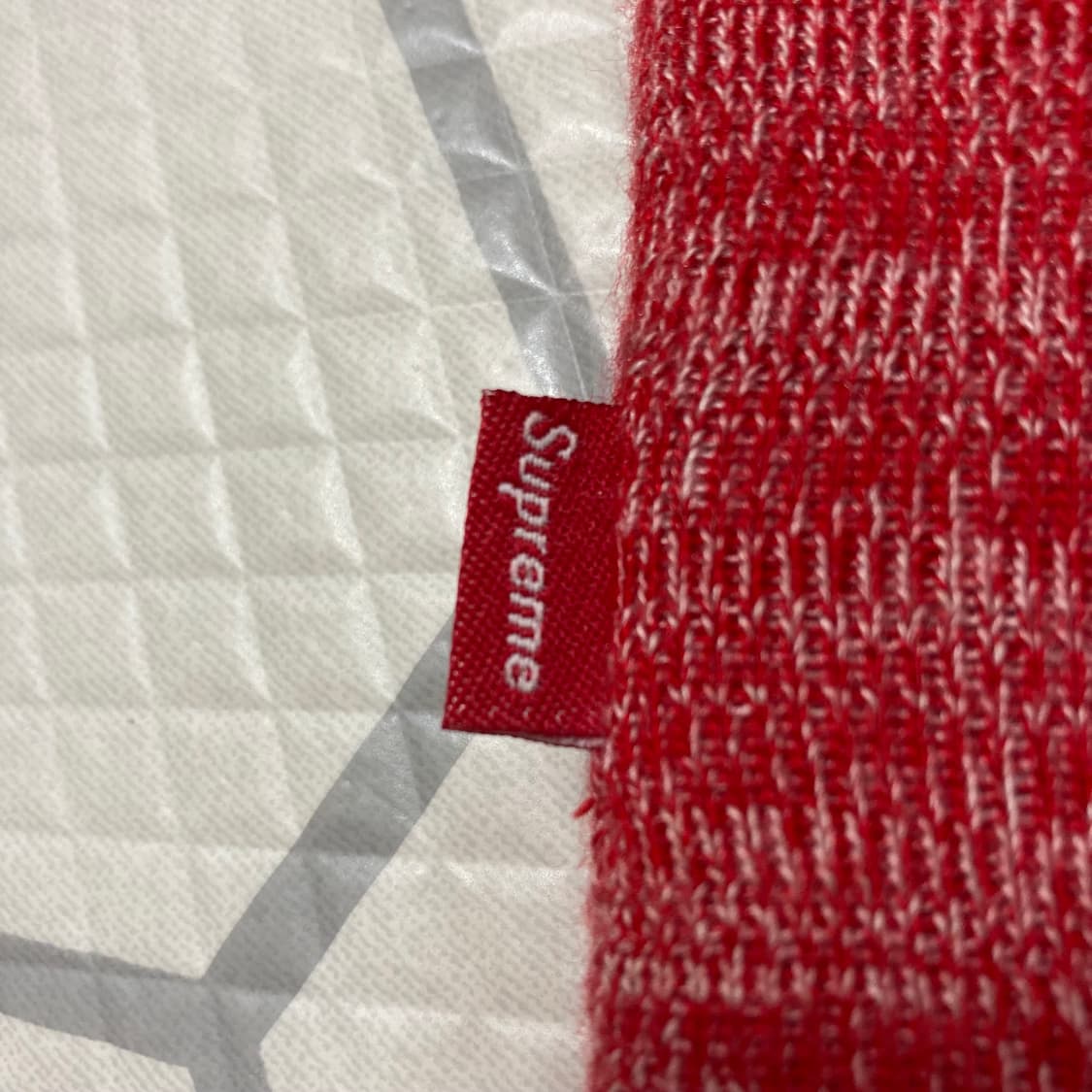 (os) 90s 슈프림 블렌디드 니트 비니 레드  상품이미지3