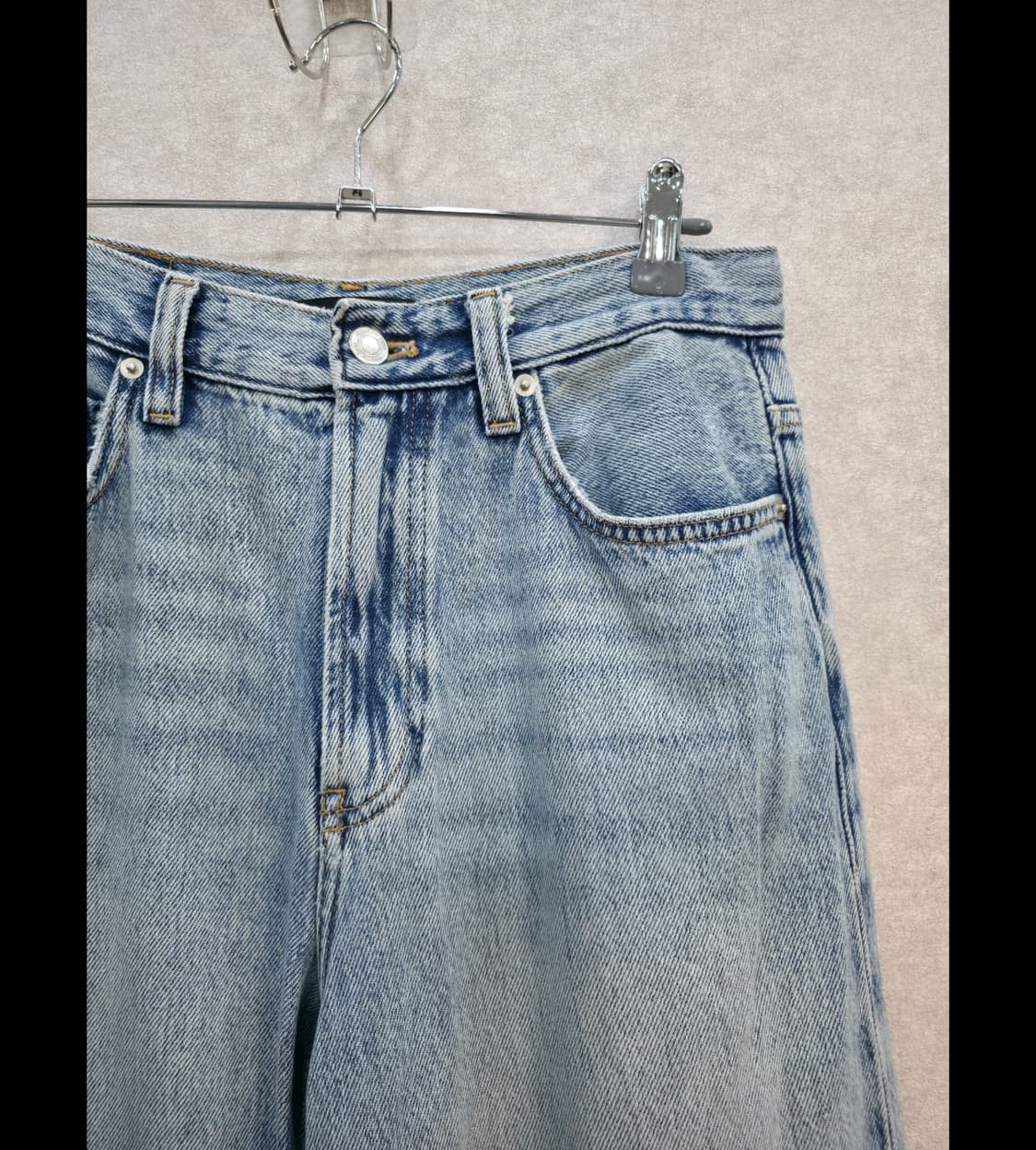 마시모두띠 연청 와이드 데님 팬츠 Massimo Dutti 상품이미지2