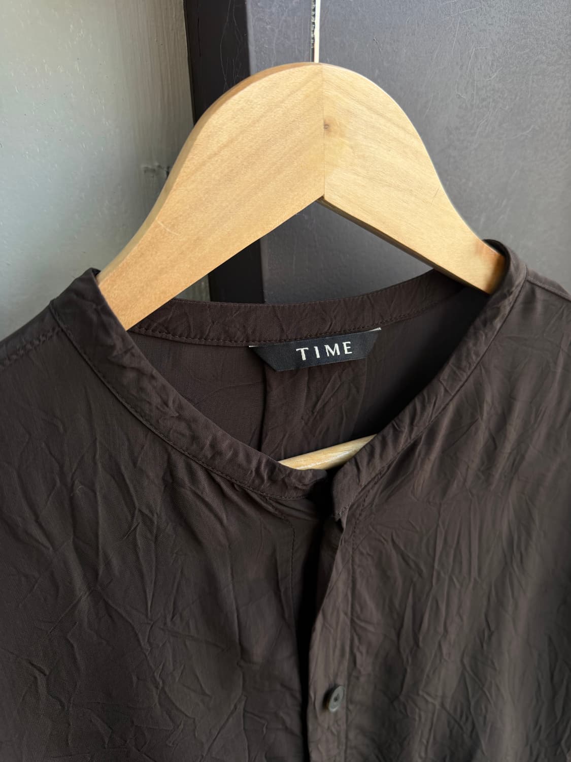 105/ 타임옴므 24SS 크링클 백 인버티드 셔츠 상품이미지7