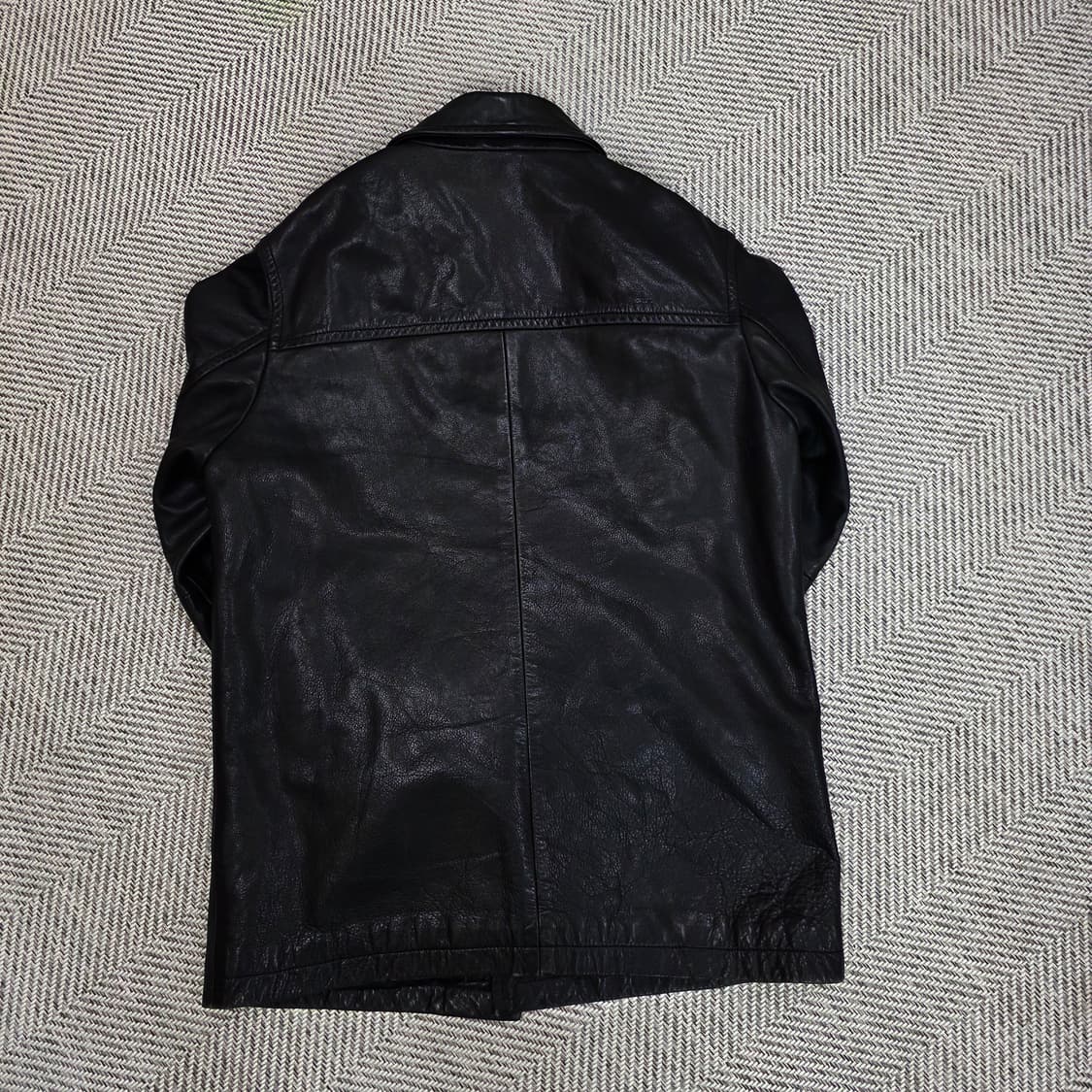 올드 갭 레더 빈티지 카 코트 블랙 M사이즈 상품이미지3