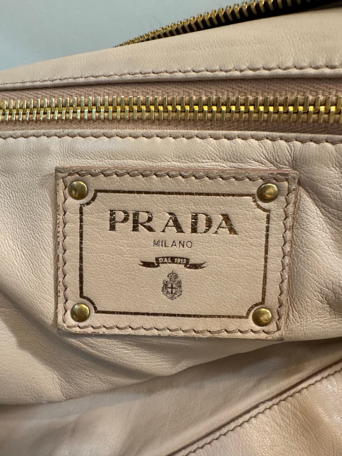 PRADA 프라다 빈티지 브라운 레더 토트백 상품이미지8