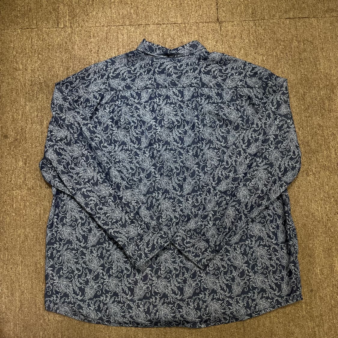 (2XL) 빈티지 네이비 페이즐리 셔츠  상품이미지7