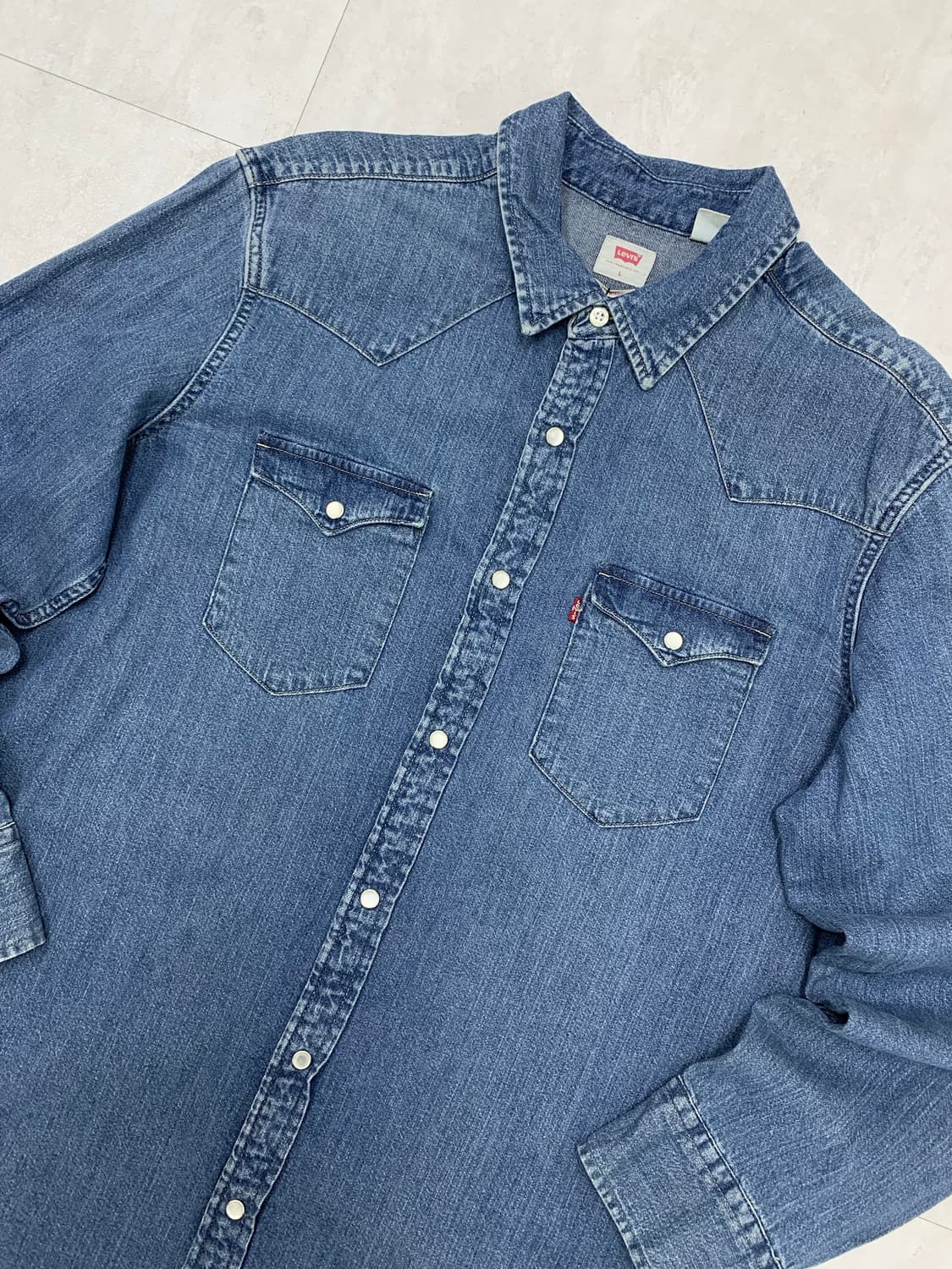 리바이스 데님 셔츠 #677 상품이미지2
