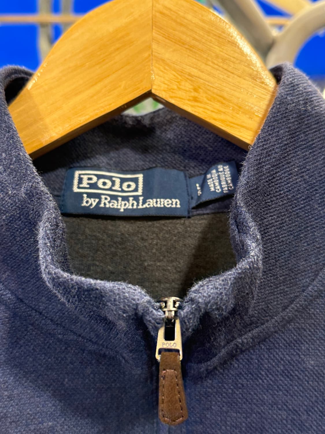 폴로 랄프로렌 그레이포니 네이비 반집업 니트 상품이미지2