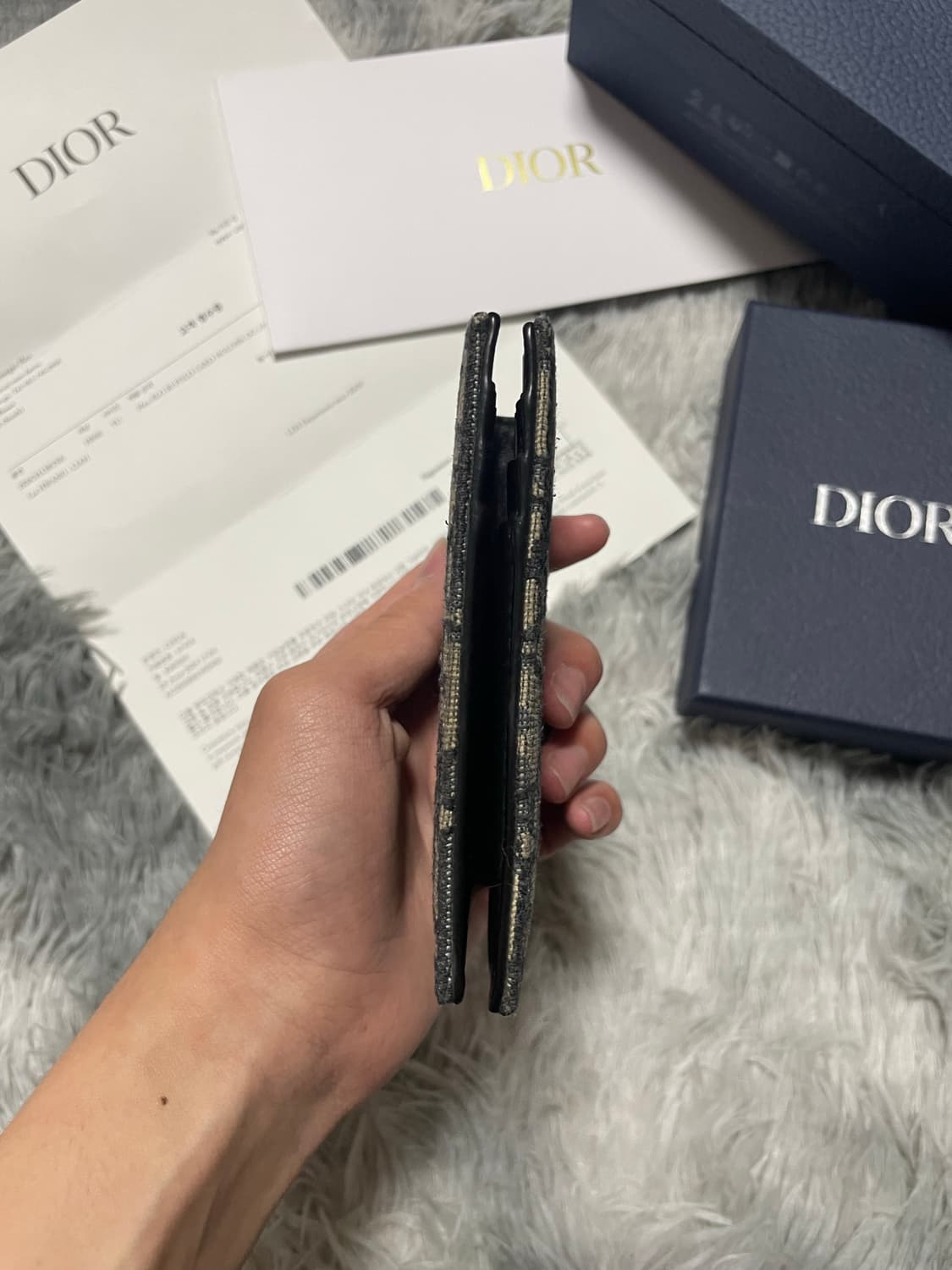 디올 오블리크 오거나이저 지갑 상품이미지2