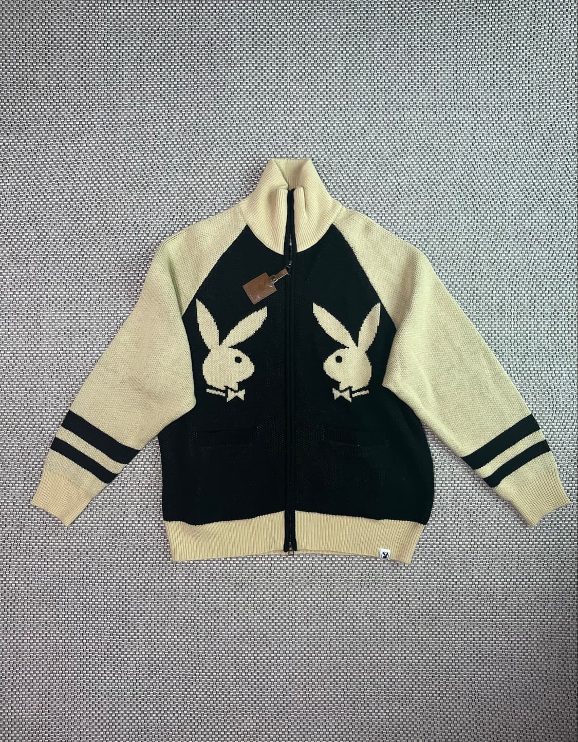 Playboy knit zip-up 상품이미지2