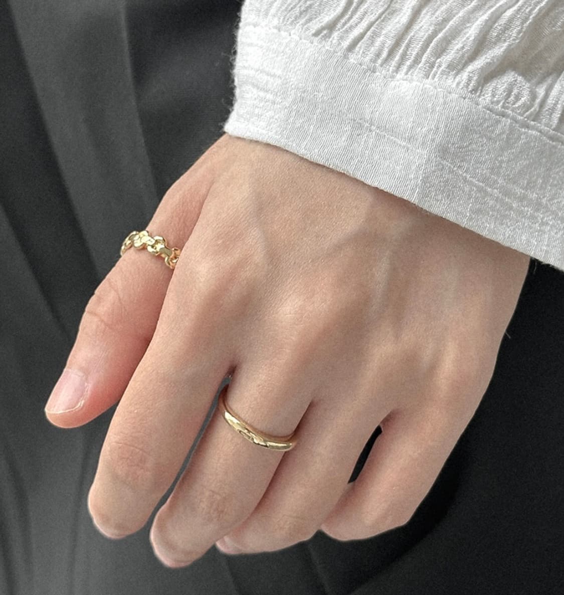 (새상품)반지 심플링 빈티지링 골드링 레이어드링 상품이미지2