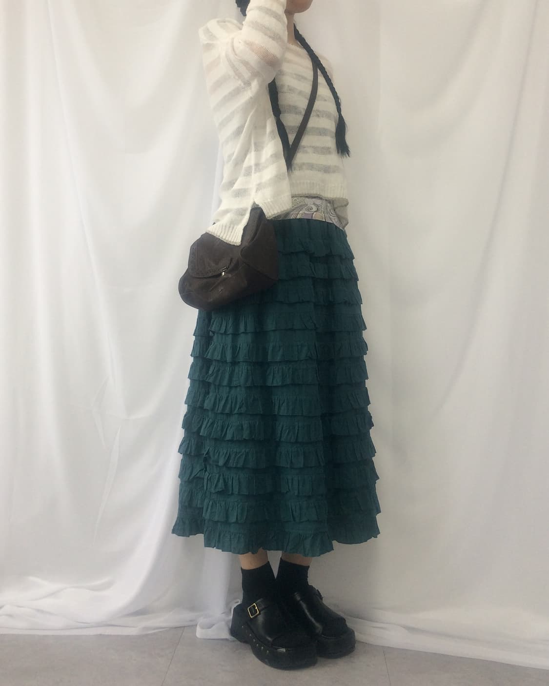 Frill layer long skirt 상품이미지7
