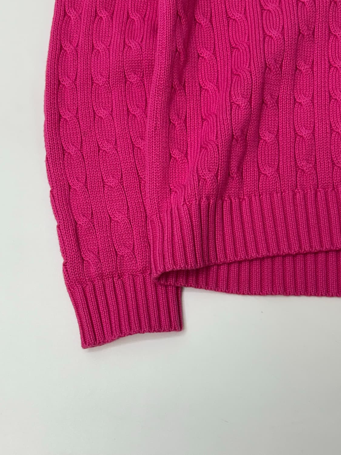 Lalph Lauren 랄프로렌 핑크컬러 케이블 니트 상품이미지3