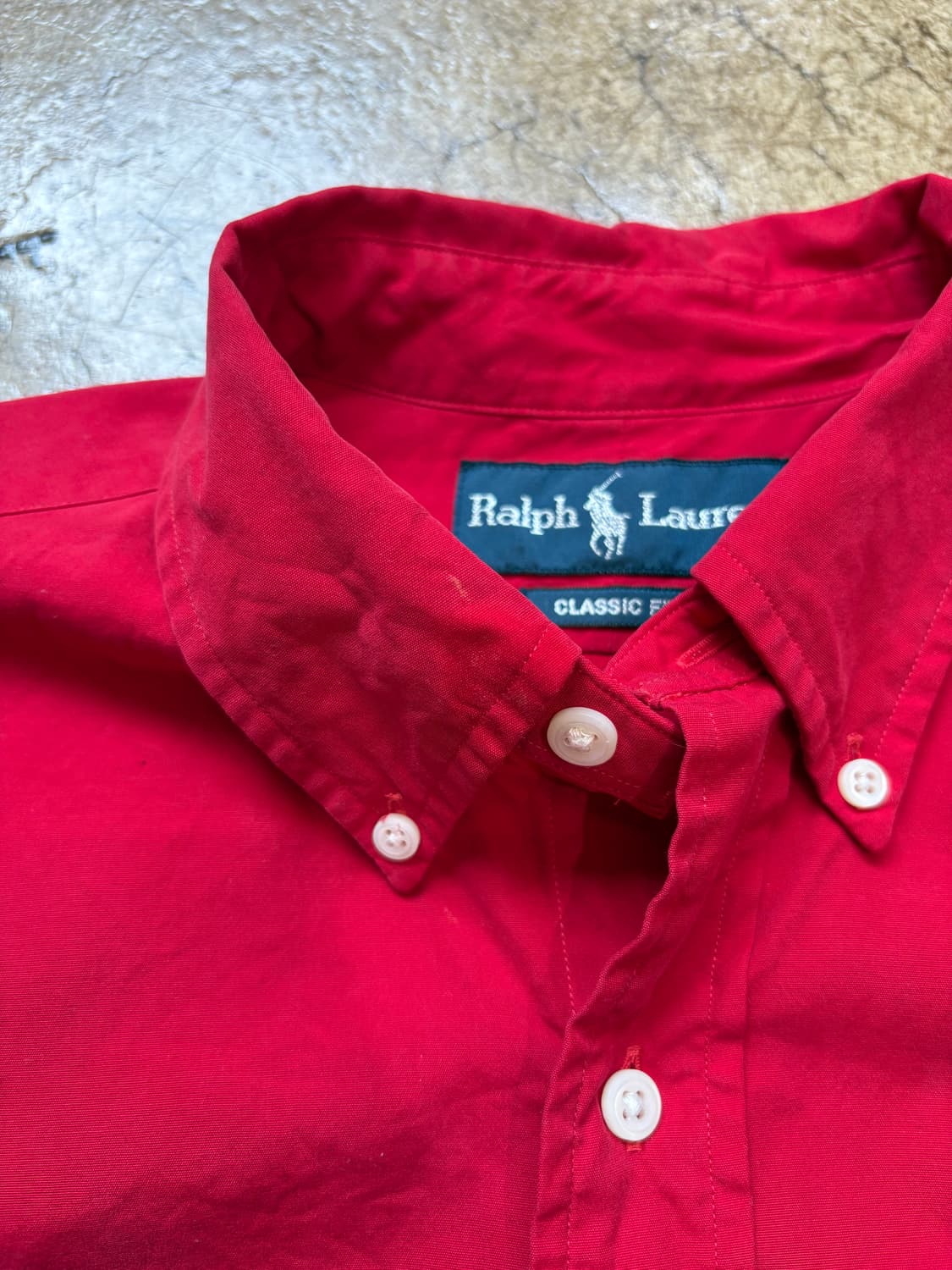 폴로 빈티지 레드 셔츠 상품이미지6