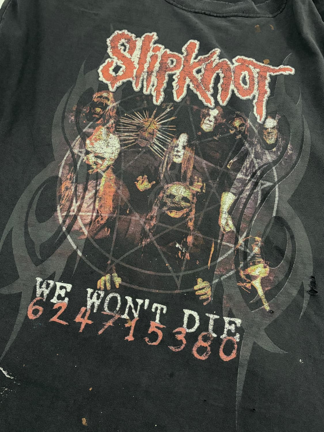 [2XL] 빈티지 00‘s Slipknot 슬립낫 밴드 티셔츠 상품이미지2