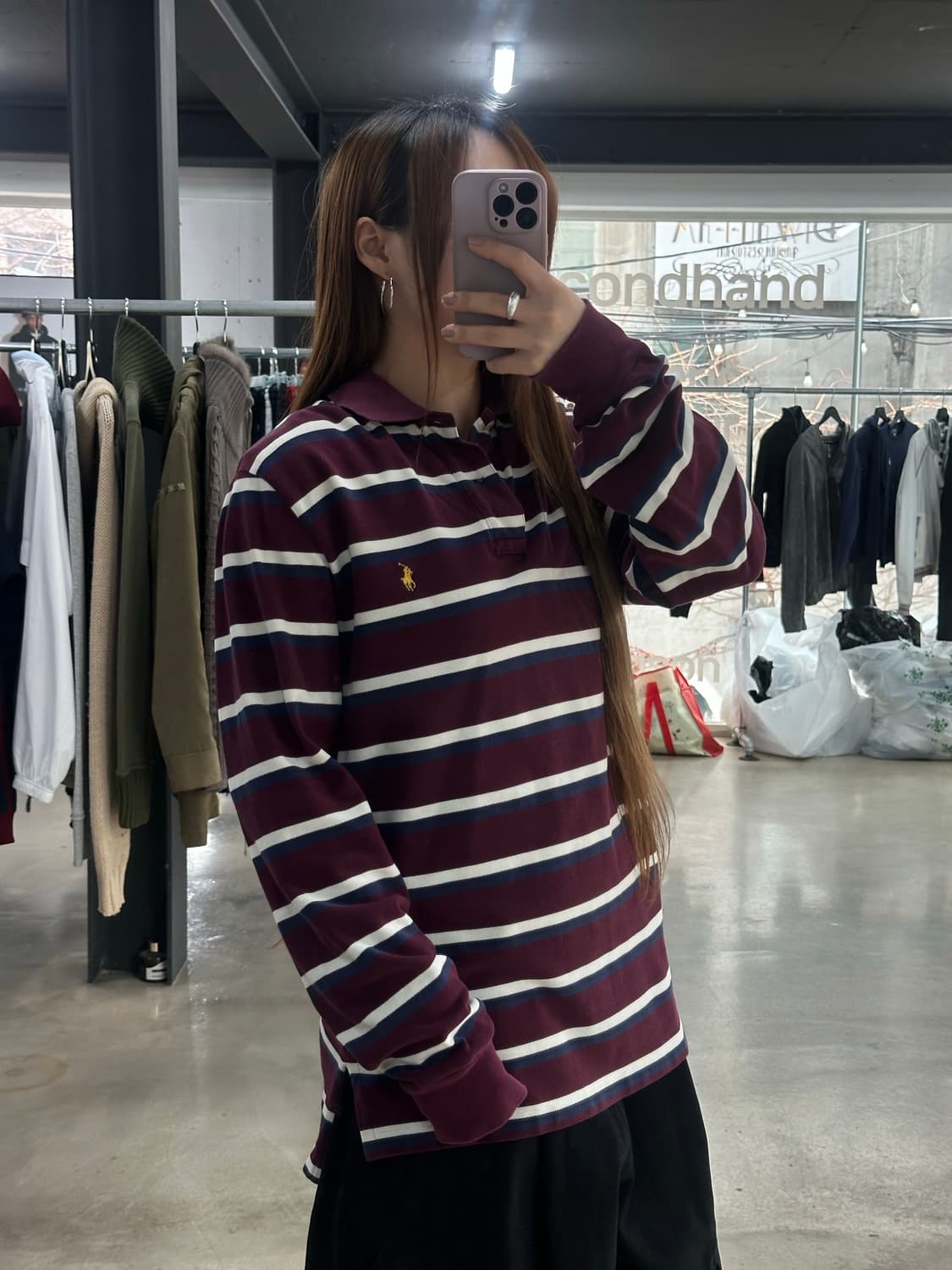 폴로랄프로렌 스트라이프 PK 롱슬리브 긴팔티 상품이미지2