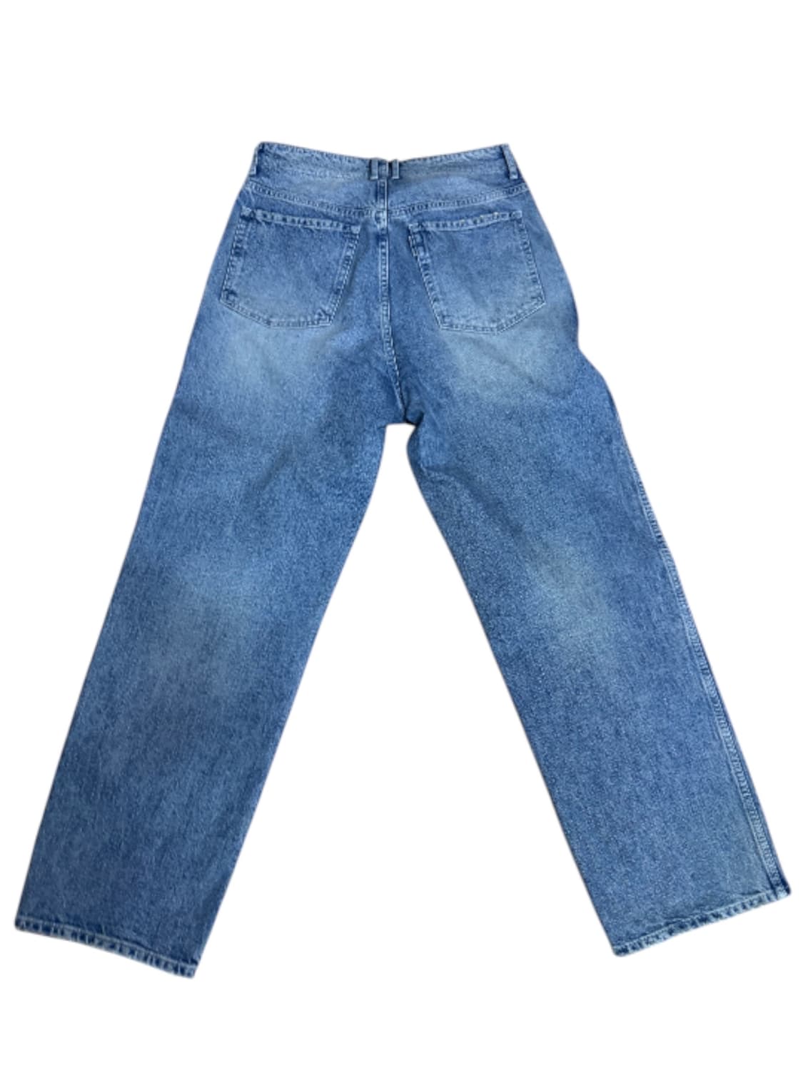 포터리 원워시드 와이드 데님 미드블루2컬러 2사이즈 상품이미지3
