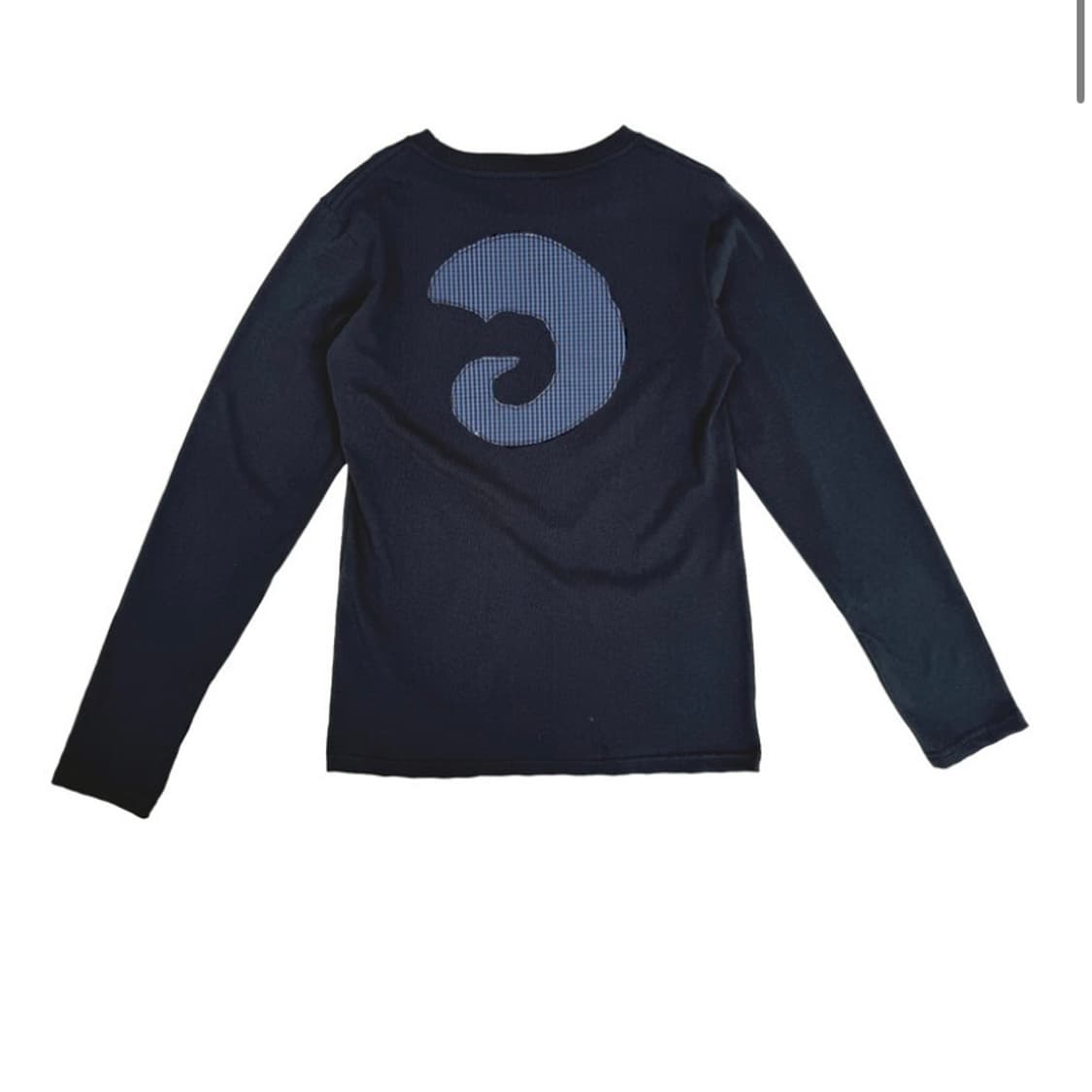 탄산마그네슘 혼 아플리케 롱슬리브 여성 네이비  상품이미지3