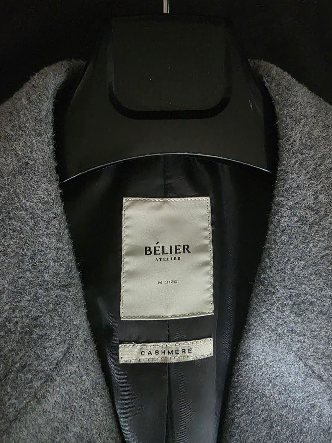 벨리에 버티컬 싱글 코트 멜란지 그레이 M 상품이미지2