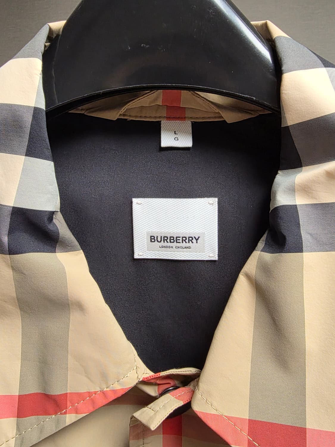 버버리 체크 셔츠자켓 L 상품이미지2